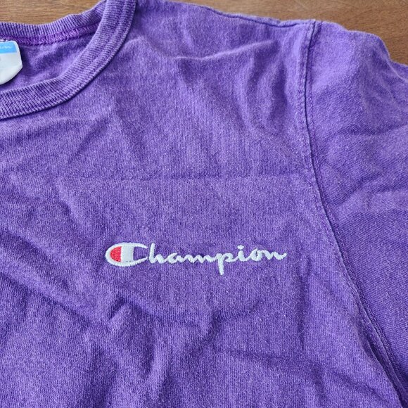 Champion Men's Vibrant Purple Short Sleeve Tee - Picture 2 of 4